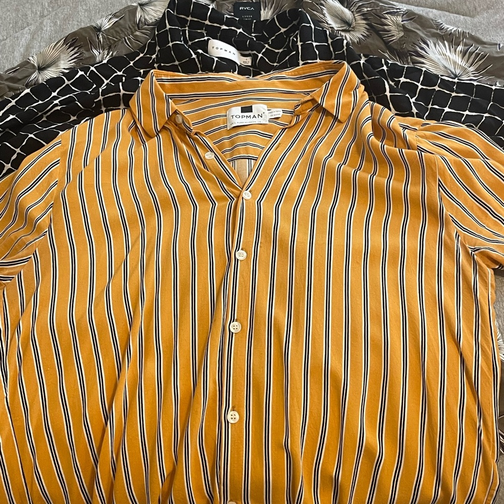 Mens summer camp collar button up bundle